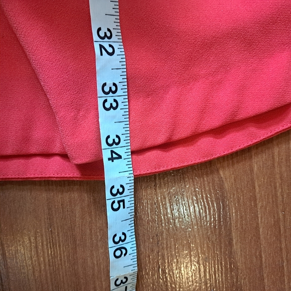 Zara Coral bright Pink Pockets Tunic Dress Top Sleeveless Casual - Picture 2 of 6